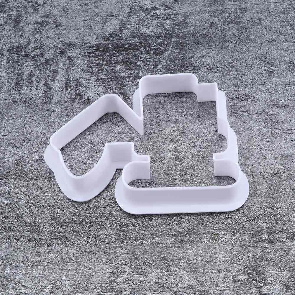 8 st/set 3d tecknade söta plaster i form av småkakor präglande bakverk pepparkakor chokladfondant bakform bakform