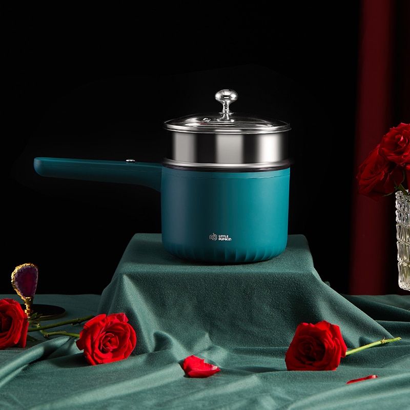 1.2l elektrisk kokgryta multispis hotpot stekpanna elektrisk gryta matlagningsmaskin hushålls mat ångkokare non-stick 300w/600w