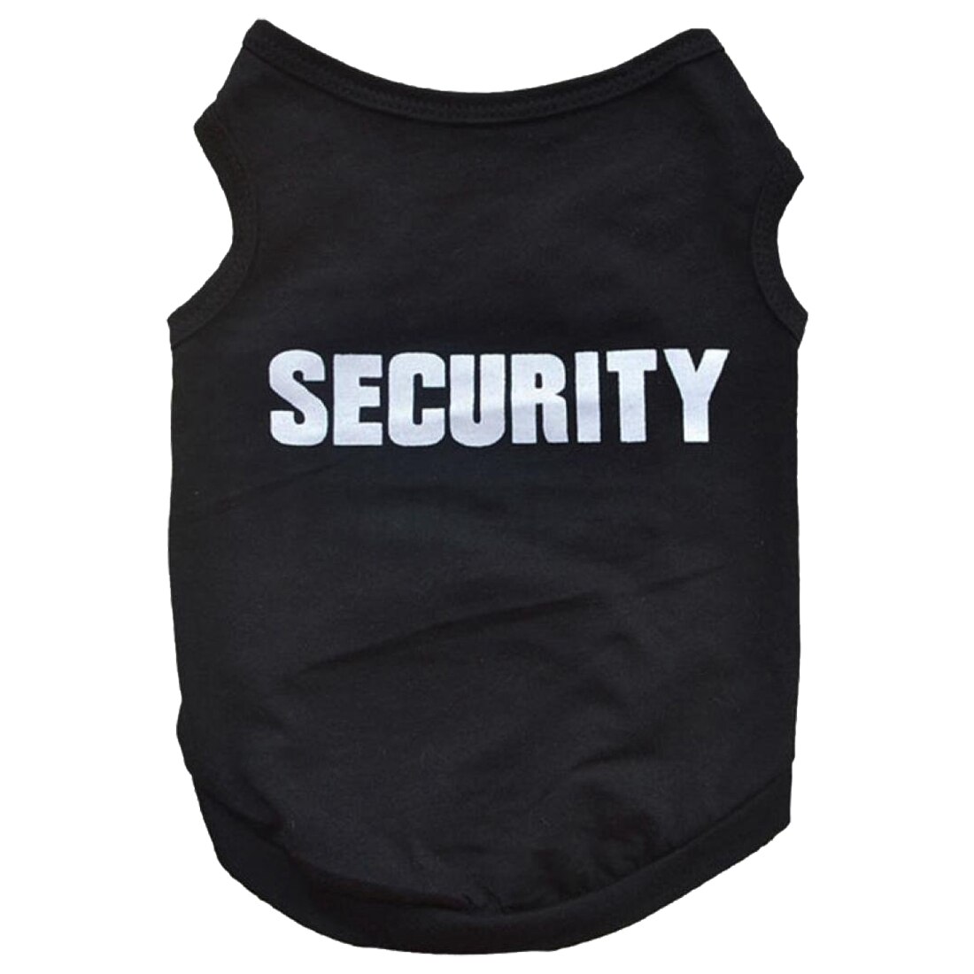 Koele Stijl Huisdier Winter Kleding Puppy Hond Kat Vest T-shirt Jas Jurk Trui Apparel &quot;Veiligheid&quot;, zwart S