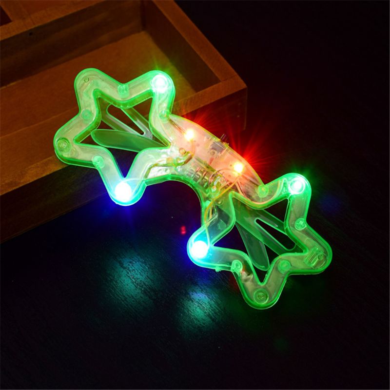 LED Glasses Flash Luminous Blind Eyewear Light Eye Mask Blinking Glowing Glasses Wedding Carnival Dance Bar Party Christmas Toy