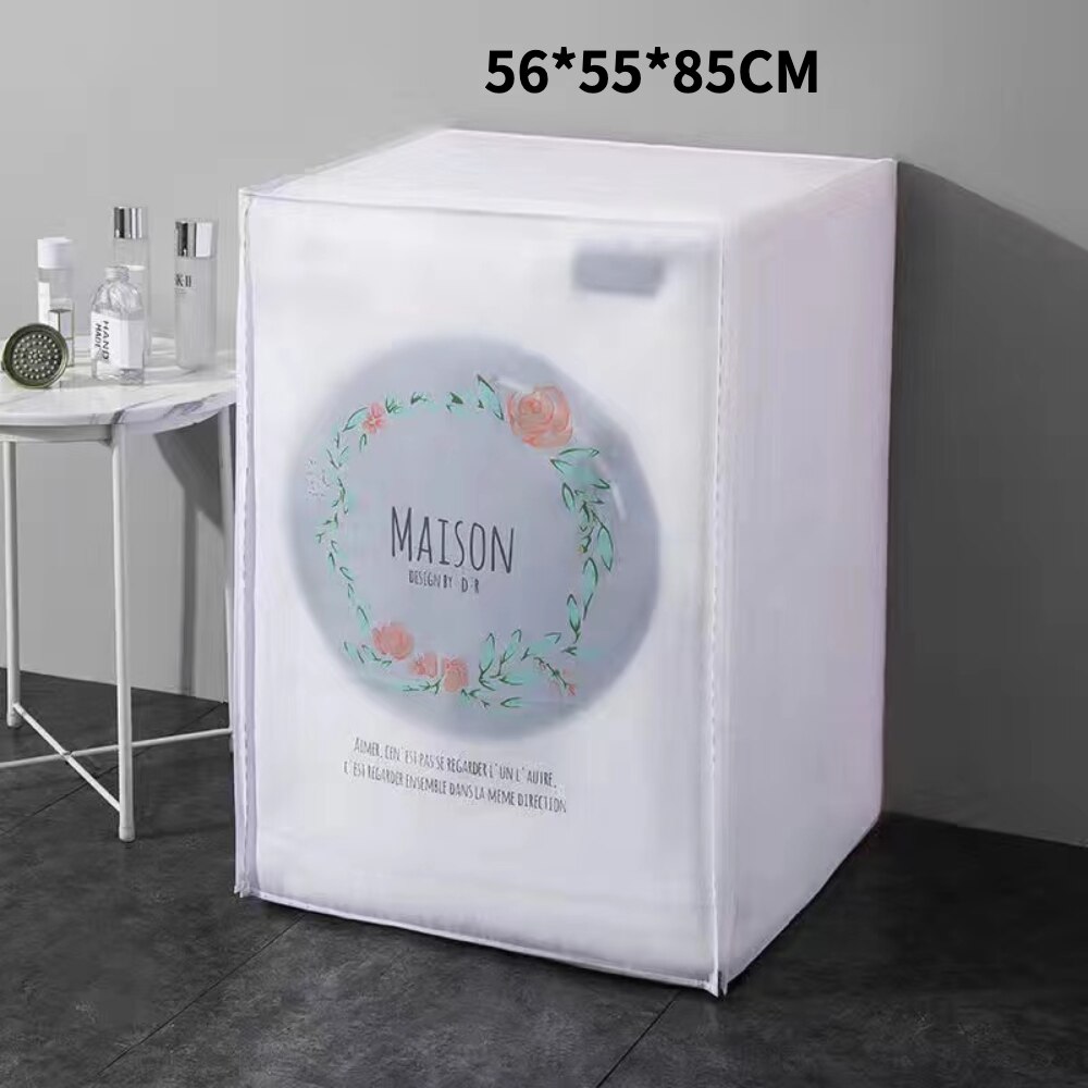 Top Loading/Front Loading Washing Machine Cover for Drum Waterproof Case Dust Cover for Pulsator Bathroom: B Flowers