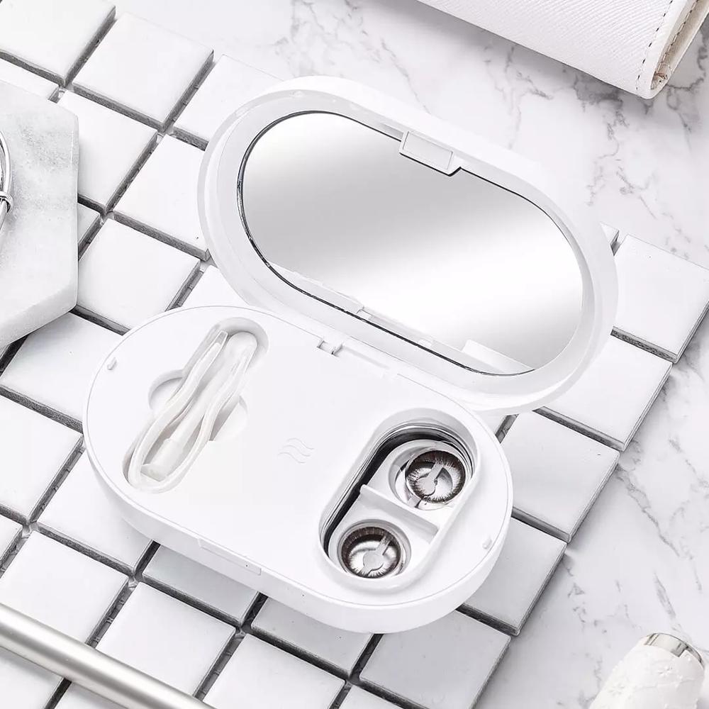 Ultrasonic Cleaner Contact Lens Cleaning Machine Contact Lens Accessories 56000Hz High Frequency Vibration Magnetic Charging