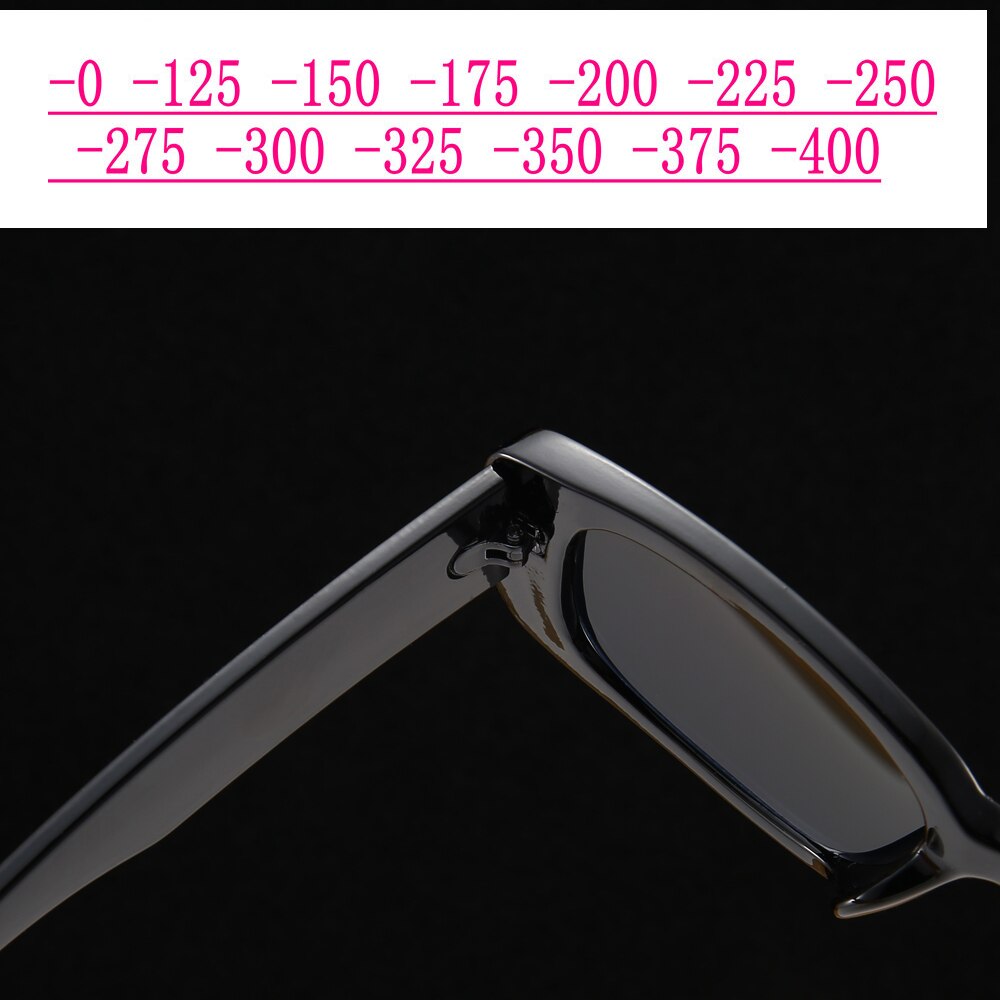 Montura blanca, lentes grises, gafas de sol graduadas ovaladas, gafas de sol polarizadas Anti-UV, menos lentes para conducir, gafas 0-0,5-0,75 To-6,0 NX