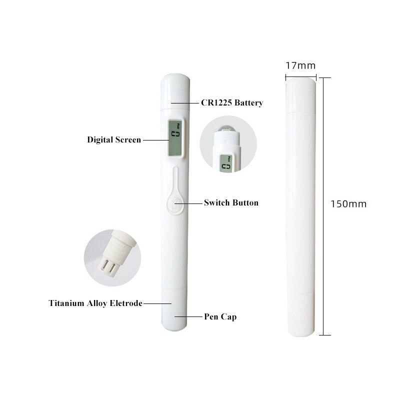 TDS Meter Digital Water Tester 2-in-1 TDS Temperature Meter 0-9999ppm Ideal ppm Meter for Drinking Water Aquariums