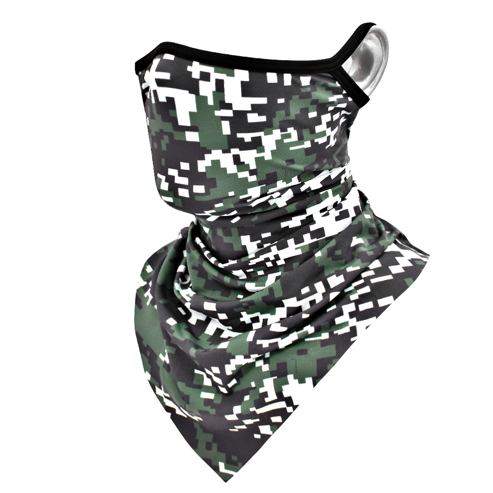 Wosawe Motorfiets Gezichtsmasker Camouflage Bandana Bivakmuts Gezichtsmasker Skiën Skate Rijden Sjaal Ademend Motocross Masker: BL349-G