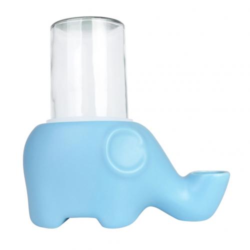 Éléphant D'animal Familier de Forme de Chat Chaton Aucun Déversement Distributeur D'eau Distributeur de Bol À Boire: Blue