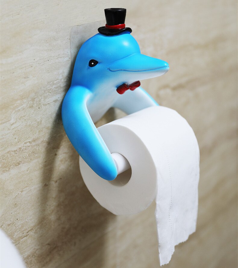 Harpiks dyr væg dekoration vævsholder boligindretning kunstprodukter toilet badeværelse papir æske papirrulleholder