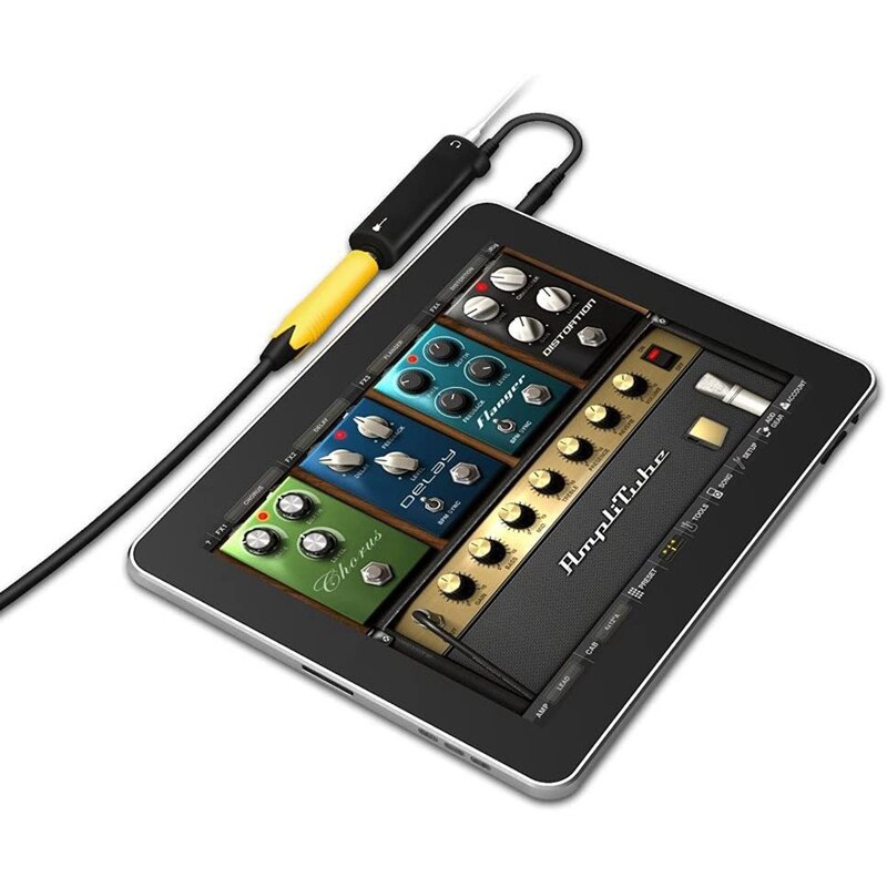 Guitar Interface Adapter Gewerkt Met Record/Tuning/O Verwerking 3.5Mm O Kabel Voor Iphone Ipod Pers & ipad