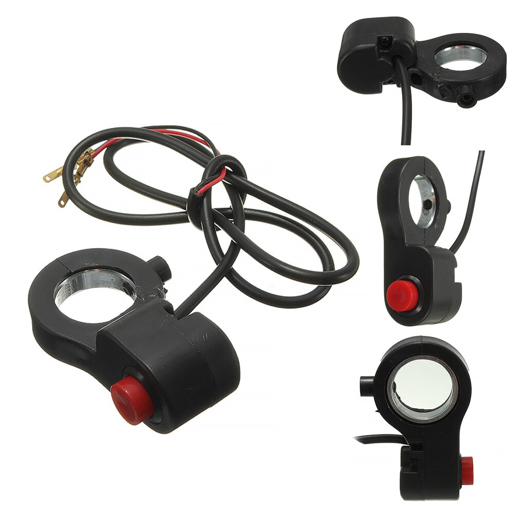 7/8 Inch Universele Rode Knop Scooter Plastic Enkele Fiets Accessoires Controle Kill Stop Motorfiets Hoorn Schakelaar