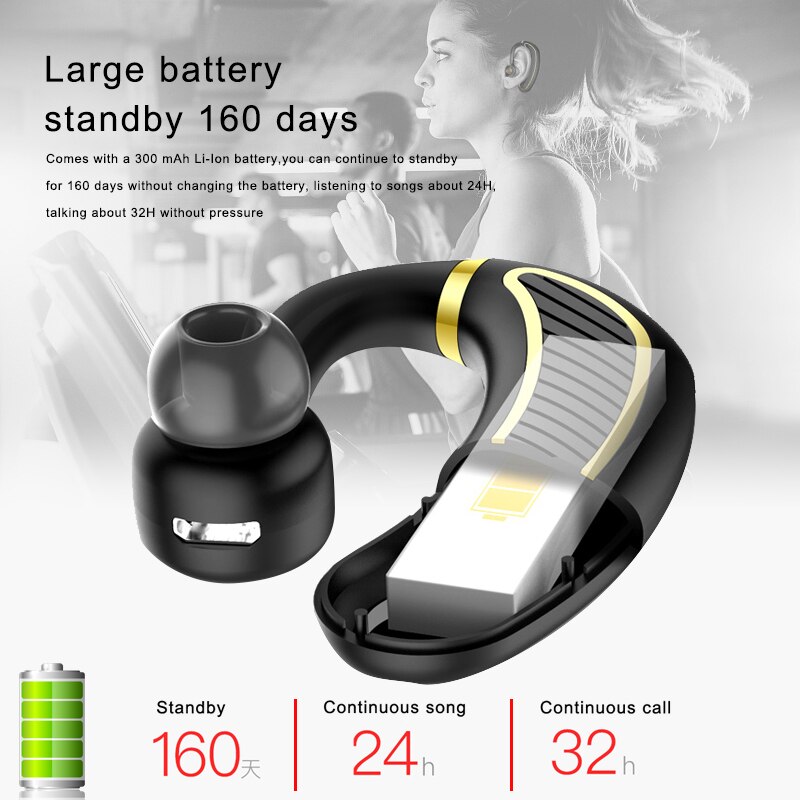 Bluetooth Kopfhörer 5,0 Wreless Kopfhörer Spielen Ohrhörer Hände Frei in Ohr Kopfhörer Headset Mit Mikrofon Für Handy, Mobiltelefon