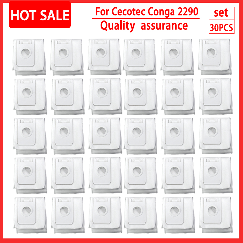 For cecotec conga 2290 ultra Dust Bags Accessories Robot Vacuum Cleaner Dust Filter Dust Box Replacement Parts: Pink