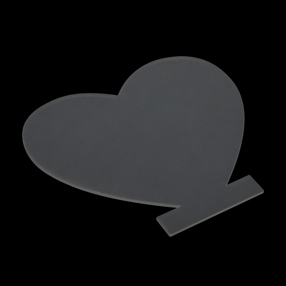 4pcs/pack Led Light Sheet Acrylic Plate Sign Romantic Home Party Easy Use Thickened Transparent Craftsmanship DIY Display Board