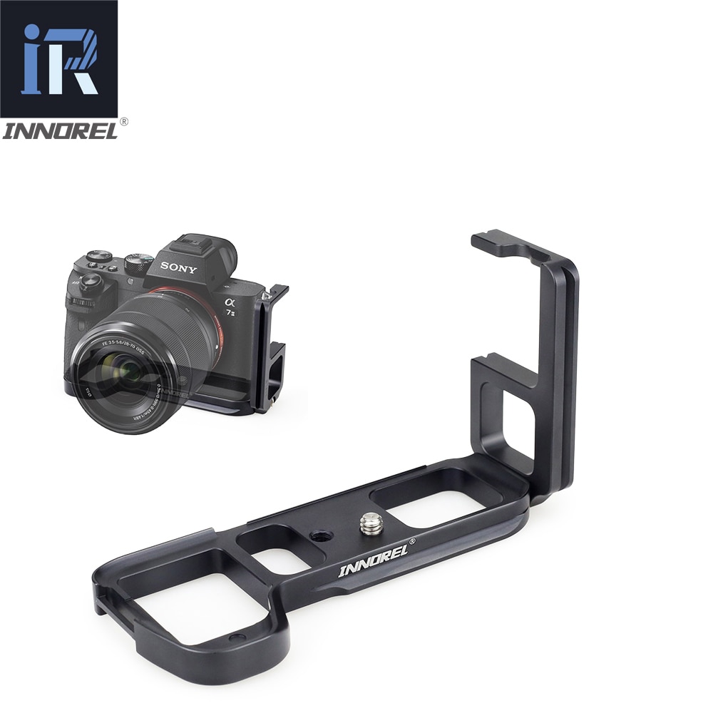 Innorel-placa de suporte para câmera de mão, tipo l, liberação rápida, para sony ala7ii a7r2 a7m2 a7 ii