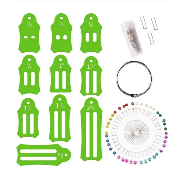 Emovendo Bias Tape Maker Tool Set – 4 Sizes For Sewing, Quilting, DIY Fabric Binding | Easy To Use