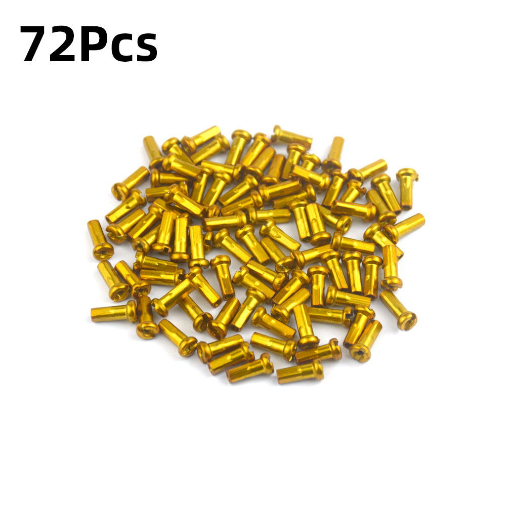 Tapa para radios de bicicleta de 14G, 36/72 Uds., tapa para pezones de rueda de ciclismo para radios de 2mm y 14mm, tetina para radios de rueda colorida: Azul marino