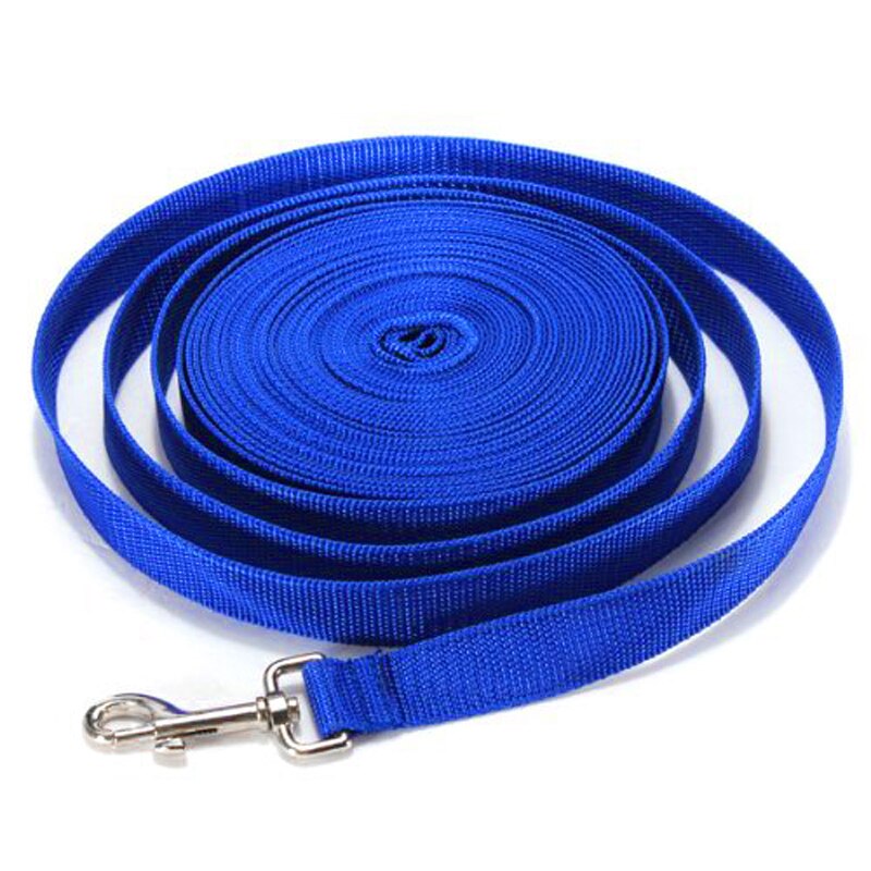Correa de nailon para perro, correa grande para cachorros, entrenamiento de rastreo, cuerda de obediencia, correa de línea larga para pastor alemán, 5m, 10m, 20m