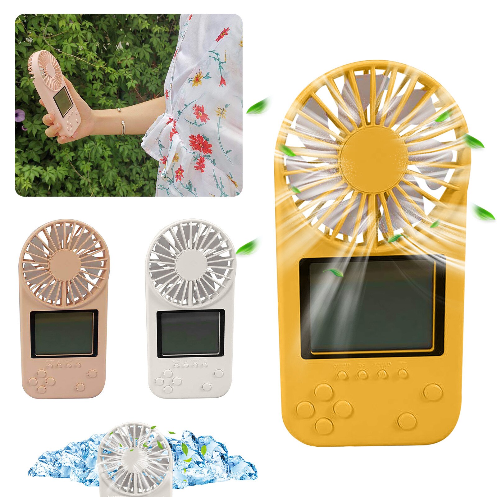 Pocket USB Game Fan ,Small Fan DC Mini Air Cooler Ventilador Nostalgic Game Consoles ,Decompression Toy,Summer Artifact