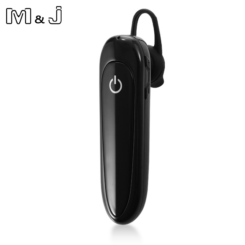 24 horas jogar mini negócios bluetooth fone de ouvido sem fio com microfone volume ajustável para iphone xiaomi android: Black