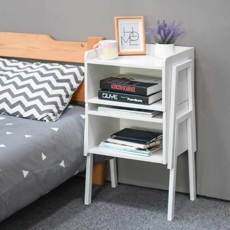 small simple home small side table coffee table sofa side table bedside table living room small tea table: F