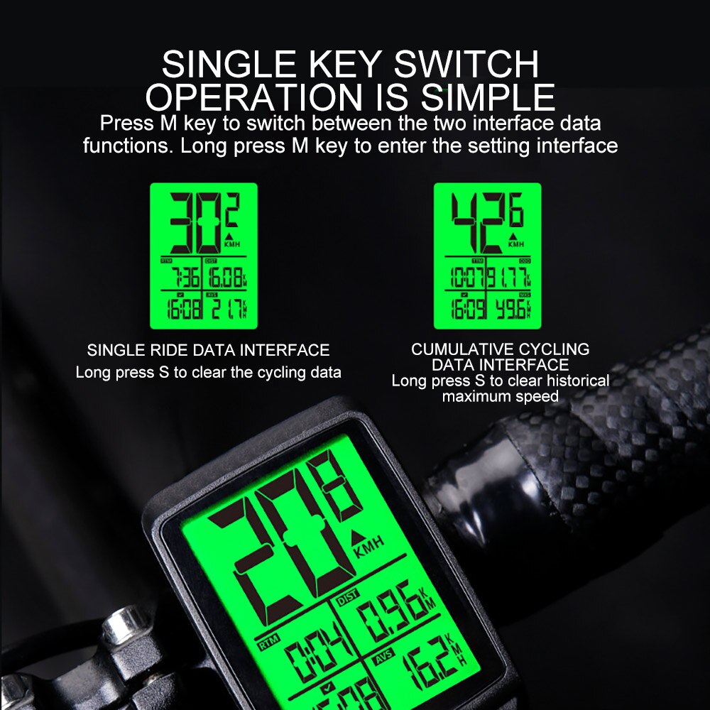Bicycle Bike Computer MTB Bike Cycling Odometer Stopwatch Speedometer Watch LED Digital Rate Ciclismo Bike Accessories