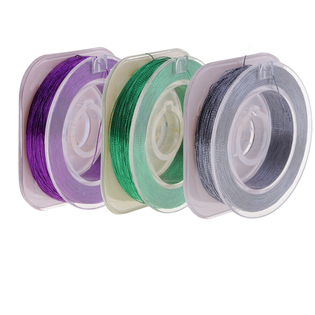 Metallic Bright Rod Building Thread Rod Guide Wrapping Thread Fixing Line