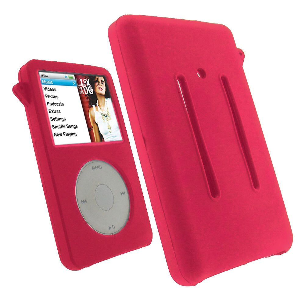 Étui en Silicone pour iPod Apple, housse de protection pour iPod classique 80 go 120 go, classique 160G 3ème: Red