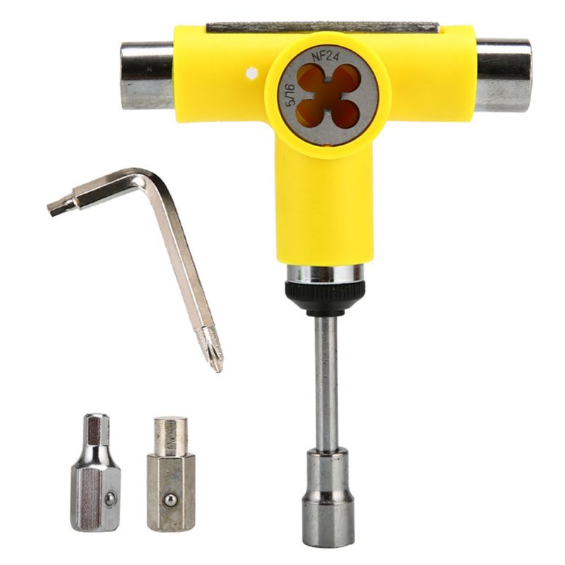 Skateboard Tool Roller Skate Scooter Adjusting T-Wrench Long board Fish Board Repair Tools L-type Head Spanner Screwdriver