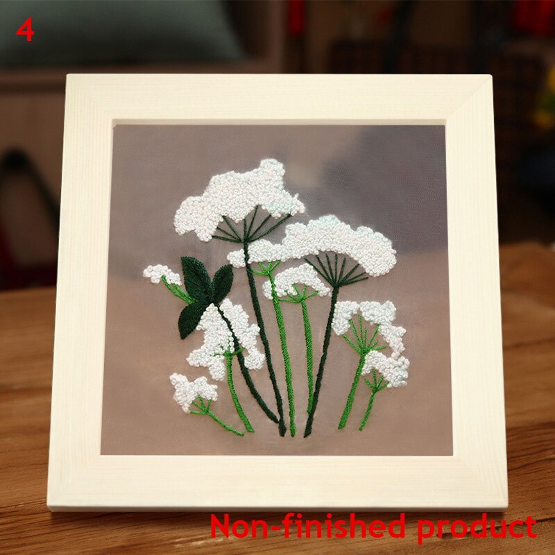 Diy Borduurwerk Bloem Schilderen Beginner Stitch Kit Borduurwerk Kit Diy Materiaal Kits Interessante Handwerk: 4
