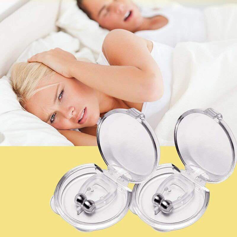 1Pcs Siliconen Neus Clip Magnetische Anti Snore Stopper Snurken Stille Slaap Steun Apparaat Guard Night Anti Snurken Apparaat Slaap zorg