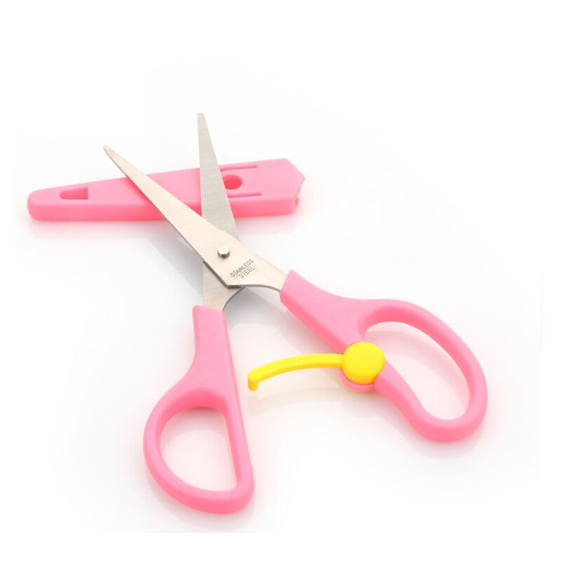 Tijeras Para Costura Pinking et bleu broderie Mini ciseaux à coudre artisanat sécurité étui de protection en acier inoxydable ciseaux