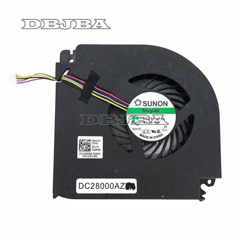 CPU Fan Voor Dell Precision M6700 M5700 laptop CPU koelventilator koeler MG60150V1-C040-S9A 026PND BATA0815R5H P003