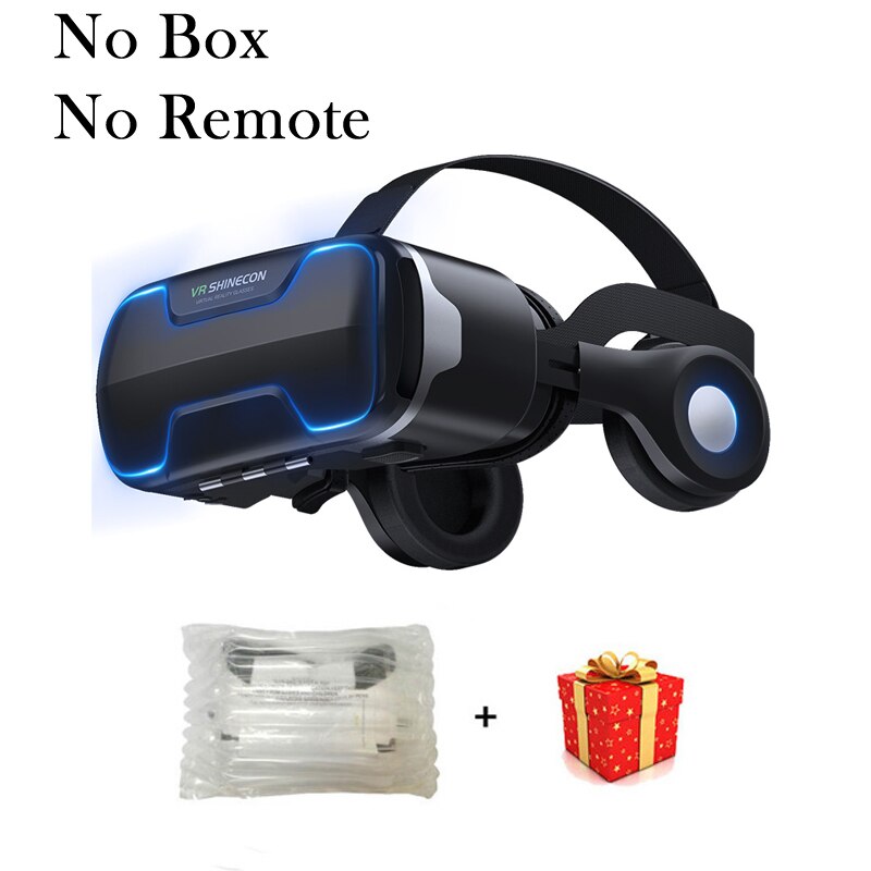 VR Shinecon 3 D Casque Viar protection des yeux lunettes 3d Casque de réalité virtuelle Casque lunettes verres augmentés pour téléphones 3dglasse: No Box G02ED