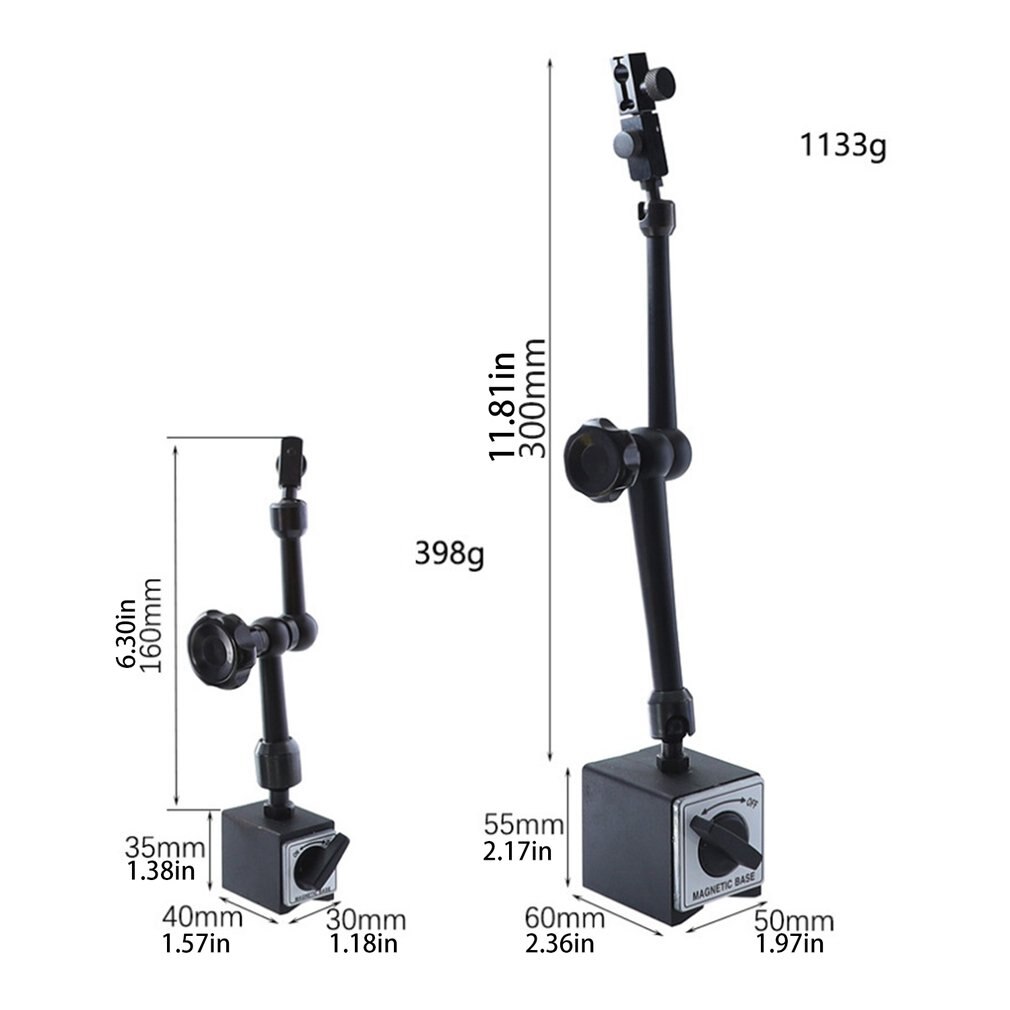 Magnetic Base Holder 200mm/350mm Magnetic Indicator Stand Universal Flexible For Level Dial Indicator Gauge Measuring Tool