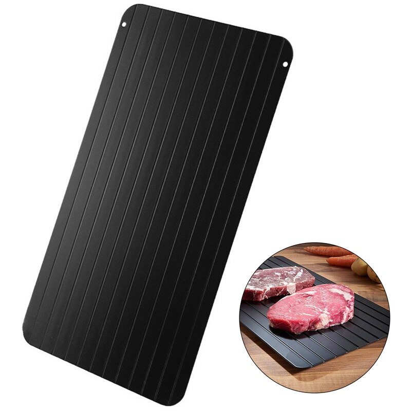 Kött snabb tiningsbräda biff fläskkotlett mat tiningsbräda livsmedelssäker och ren enkel aluminium tiningsbräda