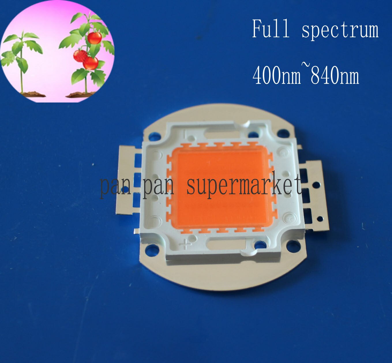 Täyden spektrin led kasvaa siru 380-840nm real wattia 1w 3w 10w 20w 30w 50w 100w 35 mil led kasvivalot valo