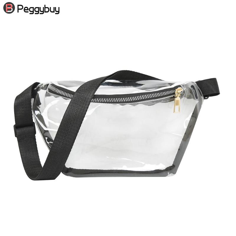 Donne PVC trasparente Sacchetto trasparente Punk fanny Pack Punk Bum Bag Chic Ologramma Borsa di Modo del Pacchetto Della Vita Pochete