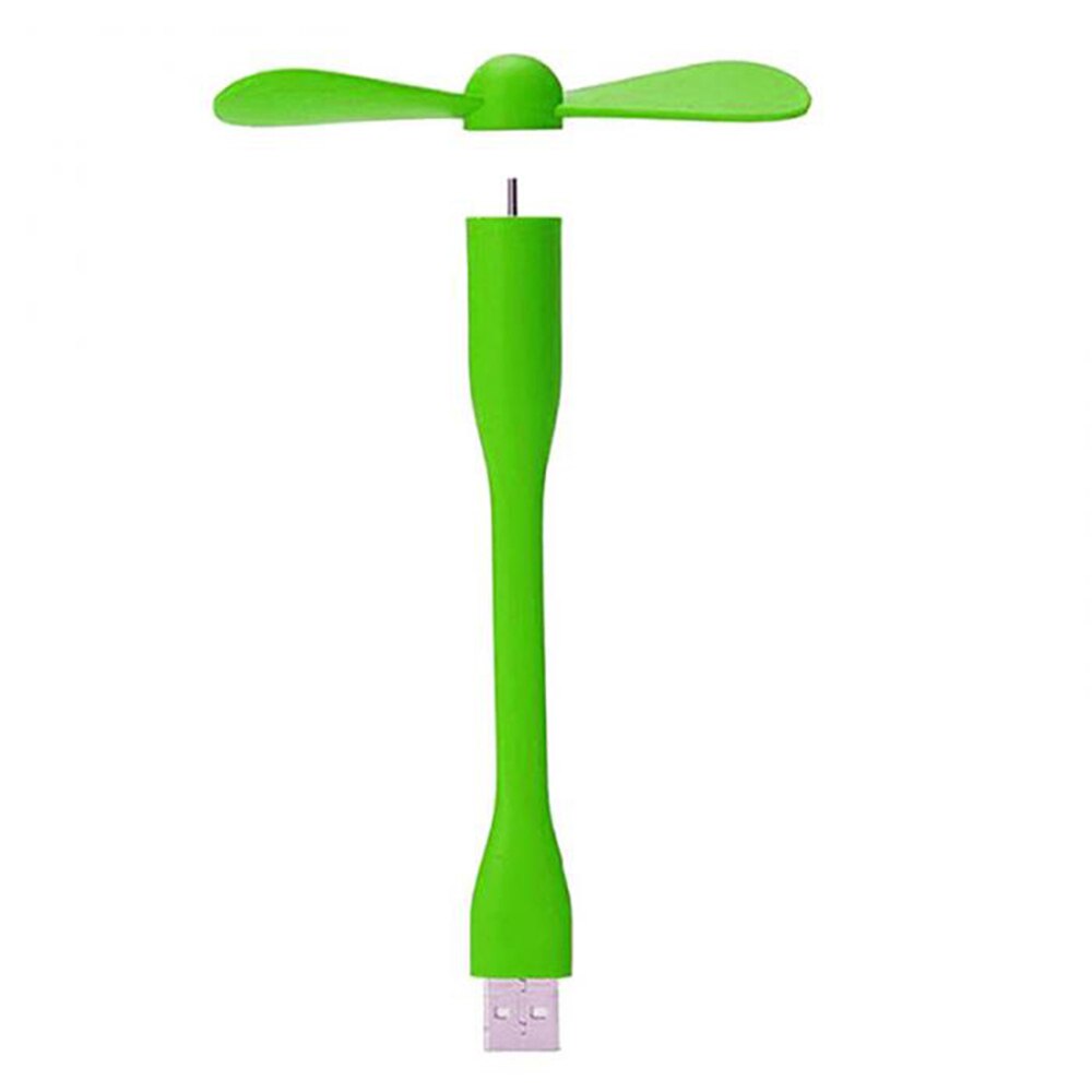 Gadgets electrónicos para ordenador portátil, Ventilador Led Usb, Enfriador de ventilador de refrigeración Flexible USB portátil: green