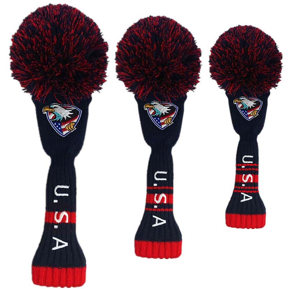 Pom Golf Club Covers Headcovers Set #1 #3 #5 Voor Driver Fairway Hybrid Putter Headcover 1 3 4 5 7 X: Type9 3Pcs