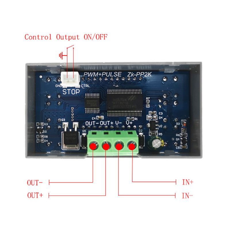 ZK-PP2K PWM DC Motor Speed Controller Frequency Duty Cycle Regulator Adjustable Switch LED Dimmer Digital Pulse Driver 2 Modes