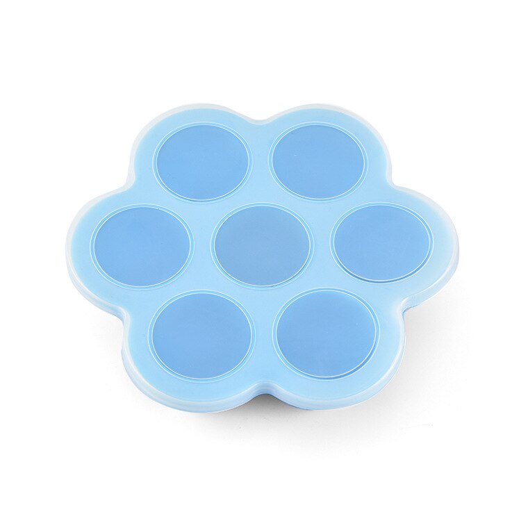 Baby Food Container Infant Fruit Breast Milk Storage Box Freezer Tray Crisper: Blue-L