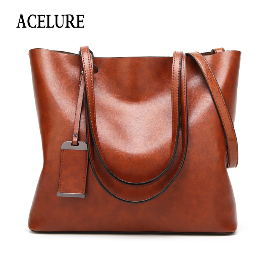 ACELURE couleur unie sacs à bandoulière pour femmes doux en cuir Pu fourre-tout décontractés pour femme all-match dames haute capacité sacs à main