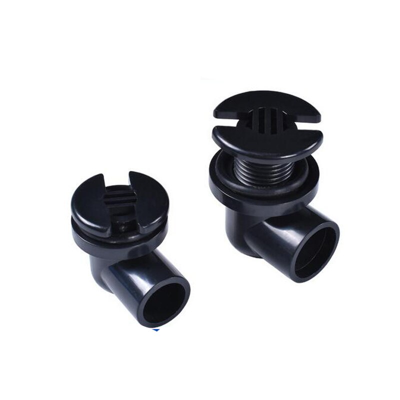 Fish Tank Drainage Connector PVC Aquarium Water Pipe Joint Curved Tube Connector Pollution Discharge Connector Fish Tank Accesso