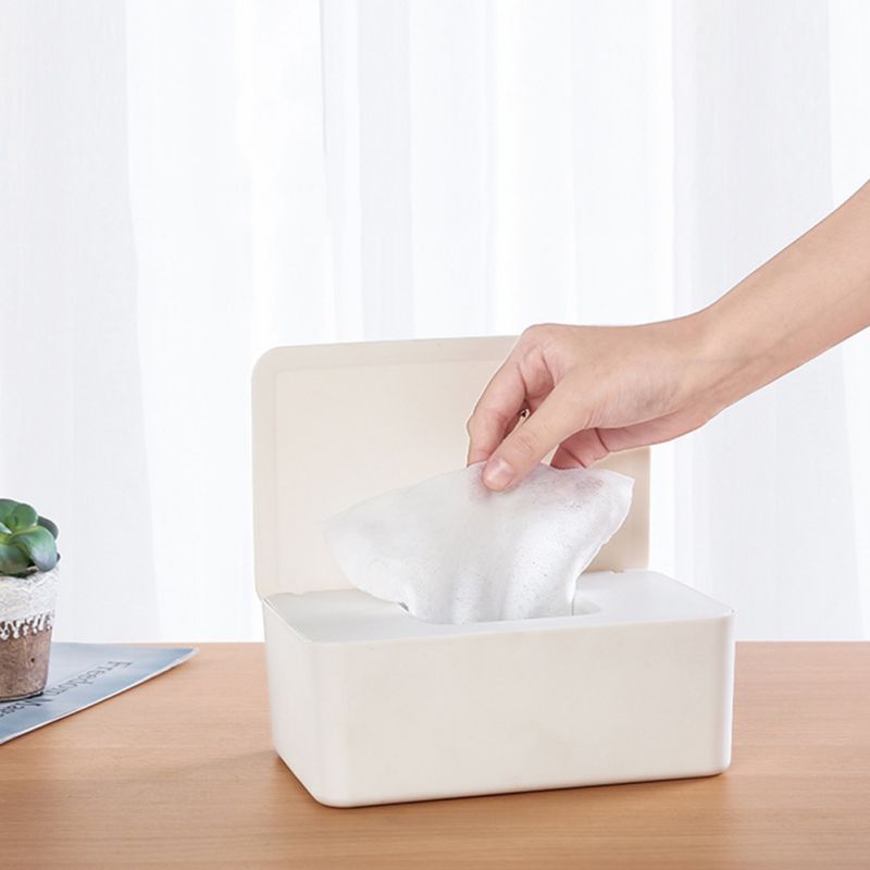 Engangsmaske opbevaringsboks tørreskab vådservietter dispenser vådt papirhåndklædeæske opbevaring letvægtsholder holdbar