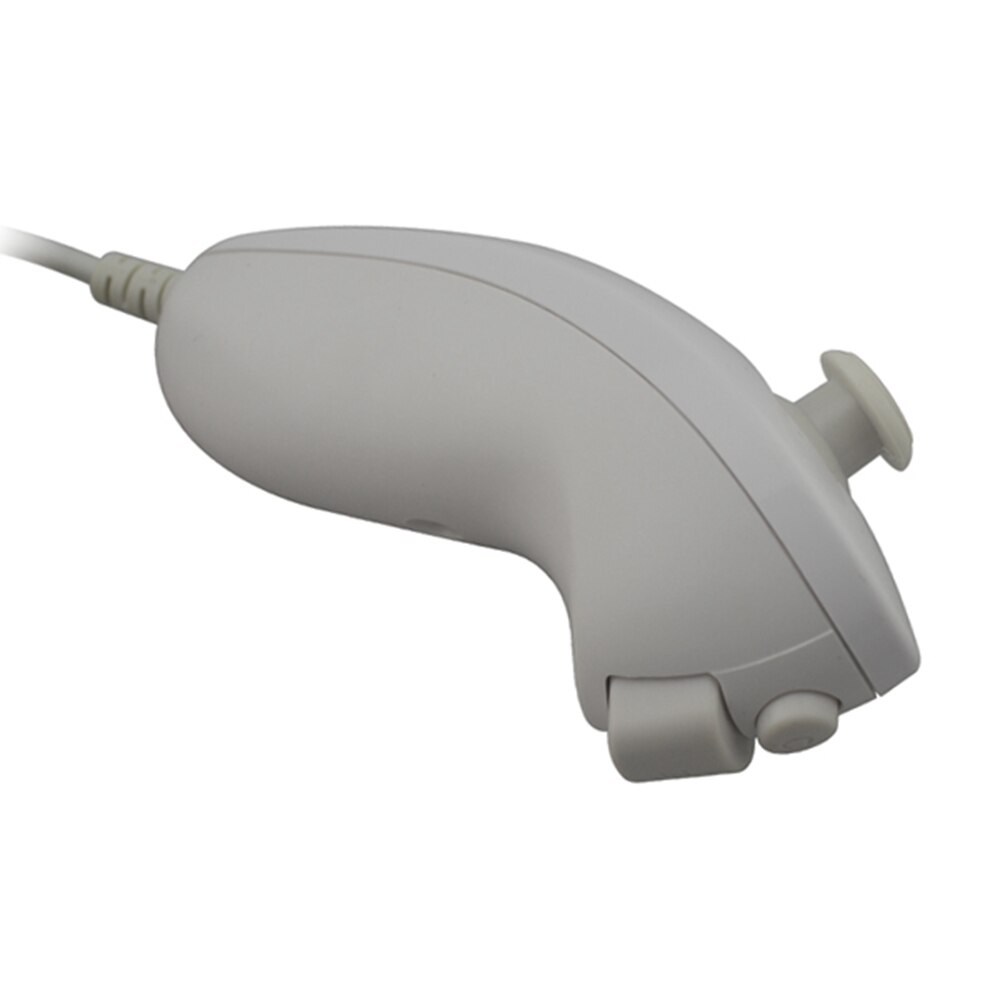 10PCS Remote Video Game Controller Handle Left Hand Nunchuck Controller for W-i-i White Gamepad
