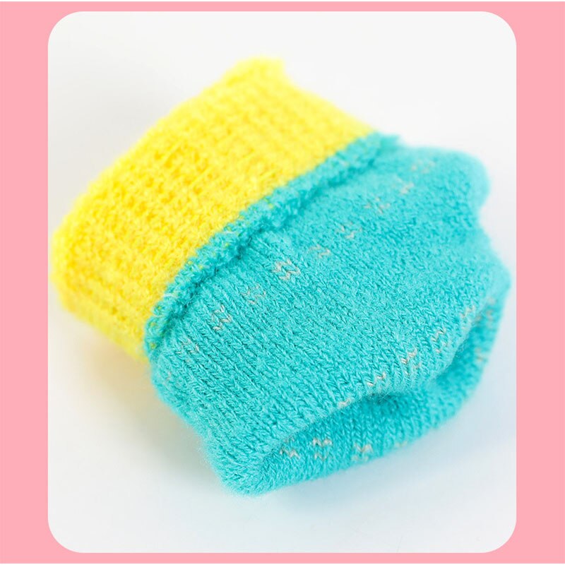 Guantes de manopla de mitad de dedo de invierno para bebés niñas 1-4 años para niños