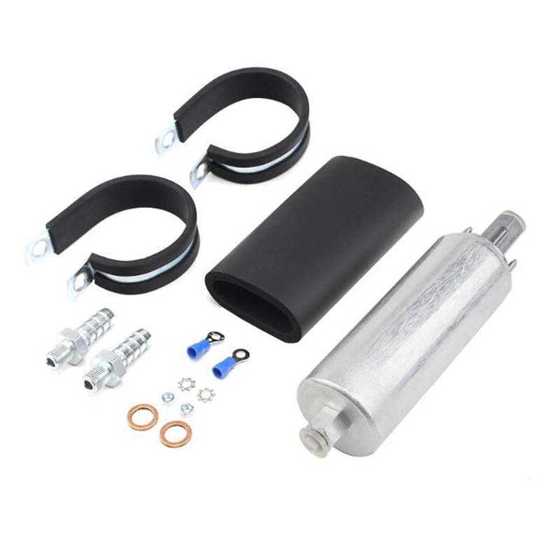 255LPH External Inline FUEL PUMP GSL392 GSL-392 HIGH PRESSURE FUEL PUMP with KIT