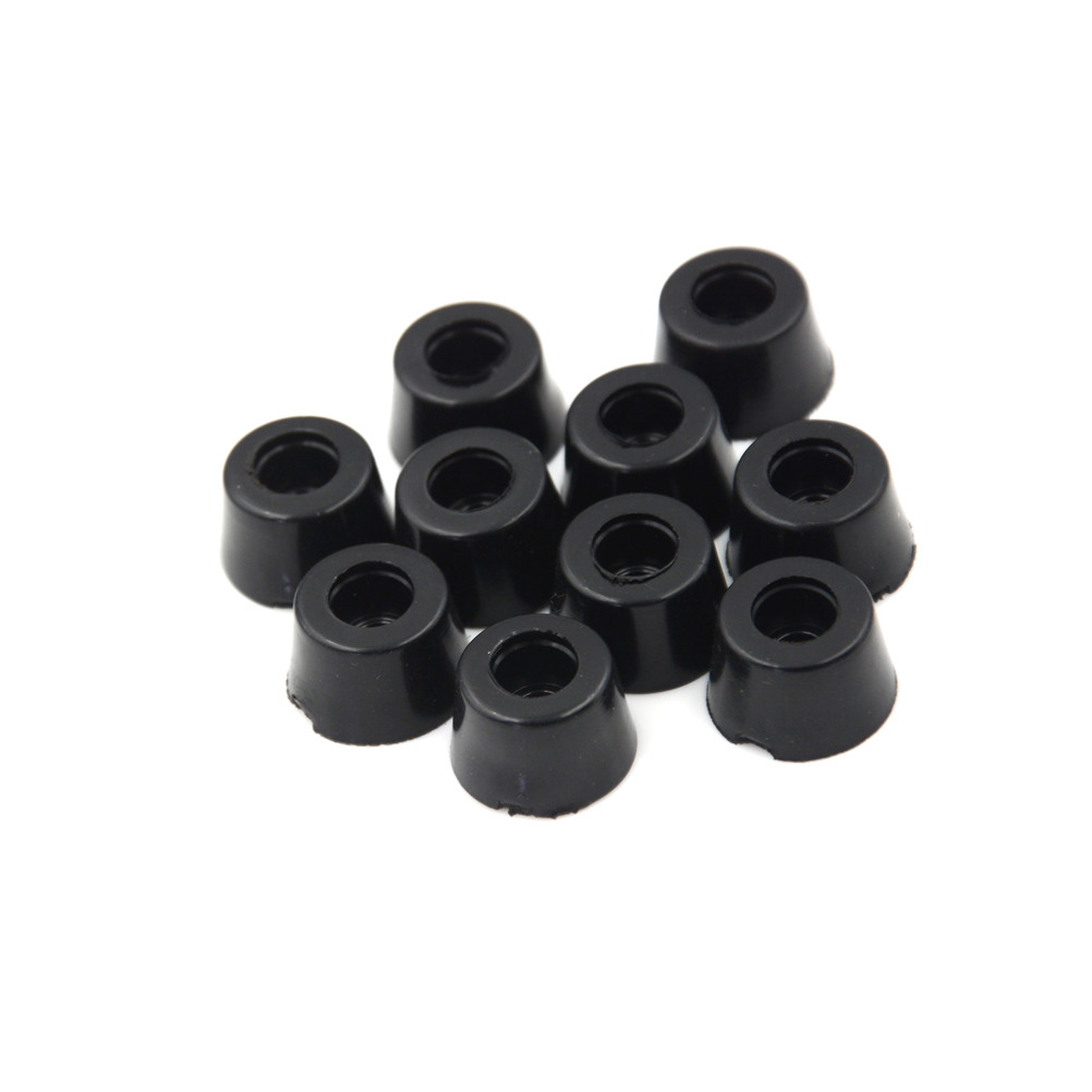 10/20 kpl pyöreä musta kestävä kumi instrumenttikotelo luistamaton kaappi kojelaatikko kotelo jalka puskurit jalat 17 x 10mm