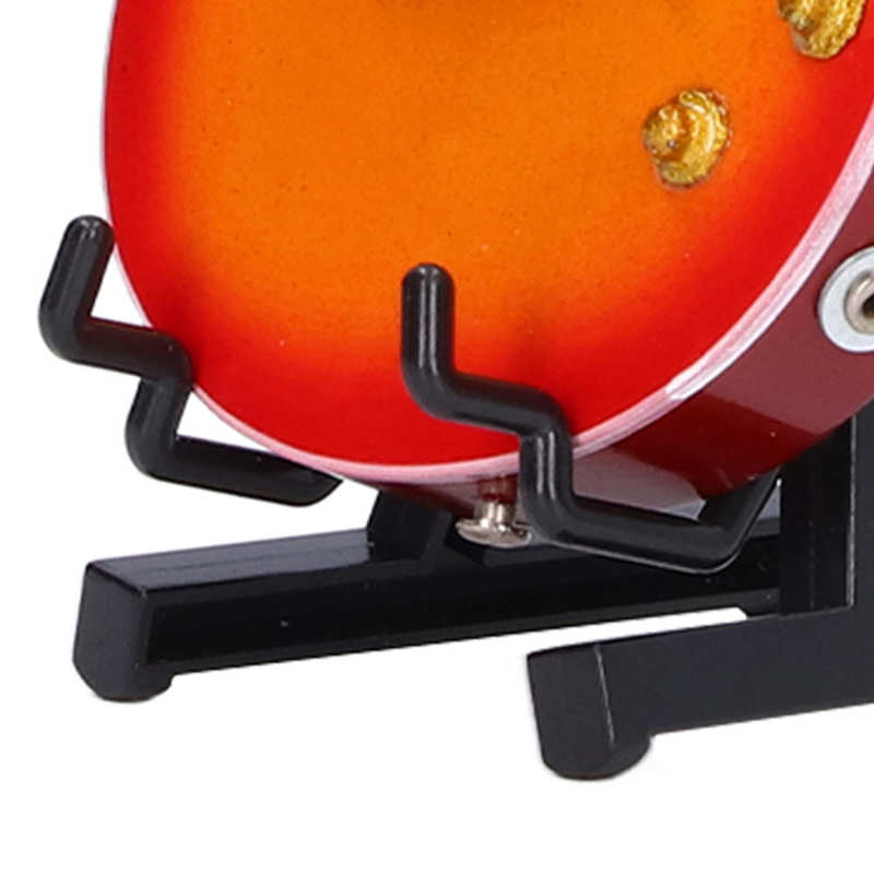 Guitar Model Stylish Miniature Guitar Model Decoration Wooden Simulated with Stand for Music Lover for Home Living Room