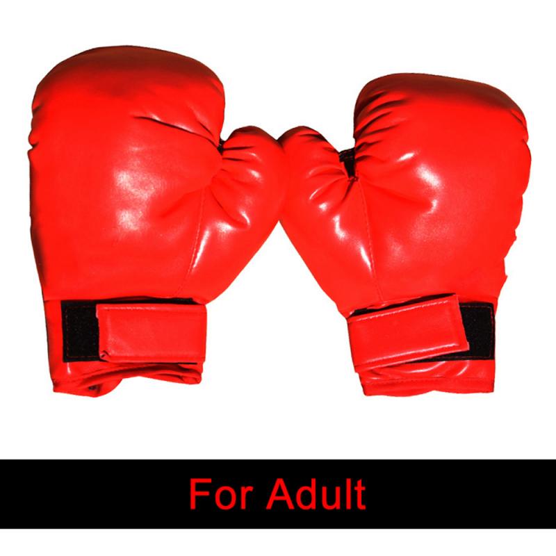 Children's Boxing Gloves Adult fitness boxing gloves Fighting training gloves Sanda Muay Thai boxing gloves: Adult Red