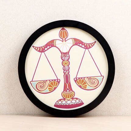 Simple circular photo frame 6 inches, 7, 8, 10, 12, 14, 16, 18, 20 inches, hanging wall picture frame, without painting core: 7 inch / black